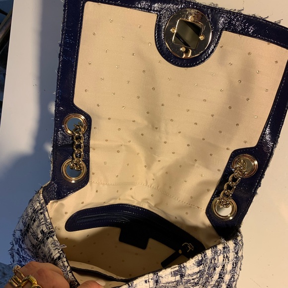 Kate Spade Navy Blue and White Purse - Picture 4 of 7